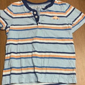 Carter's Blue and Orange Striped Tee.  Like new